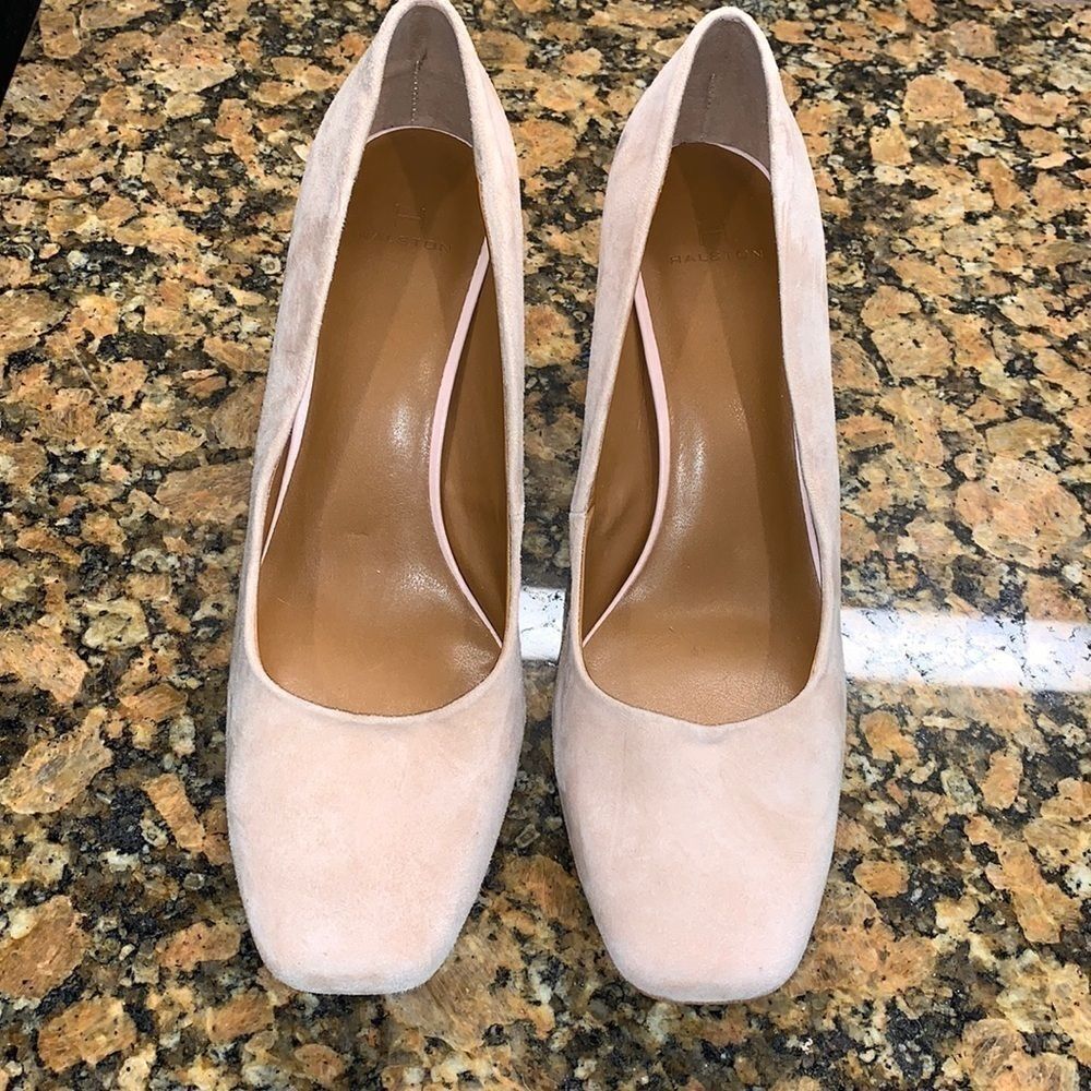 H by Halston “Whitney” suede leather pumps, 10 M
